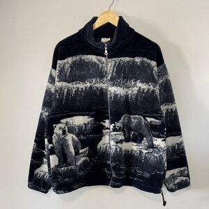 Vintage Polar Bear Fleece / S.K Sportwear / Medium / 1990s / AOP